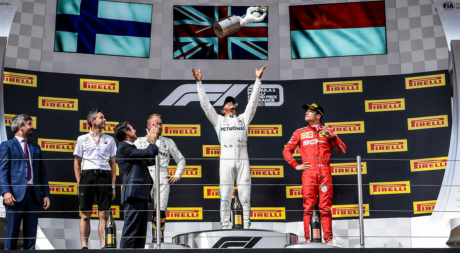 Valtteri Bottas, Lewis Hamilton & Charles Leclerc, French Grand Prix,  2019