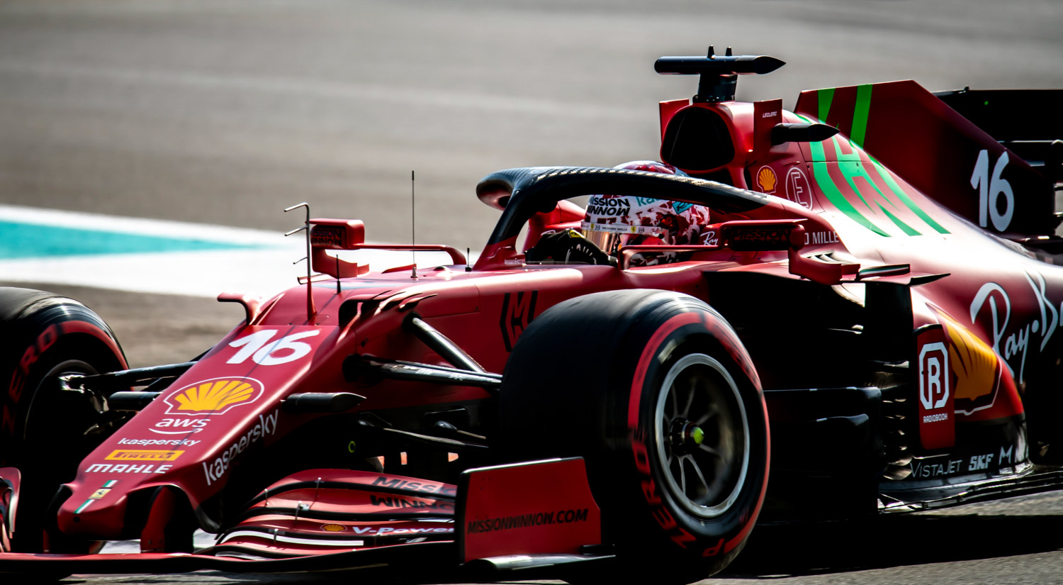 Charles Leclerc - Scuderia Ferrari, Yas Marina Circuit, 2021