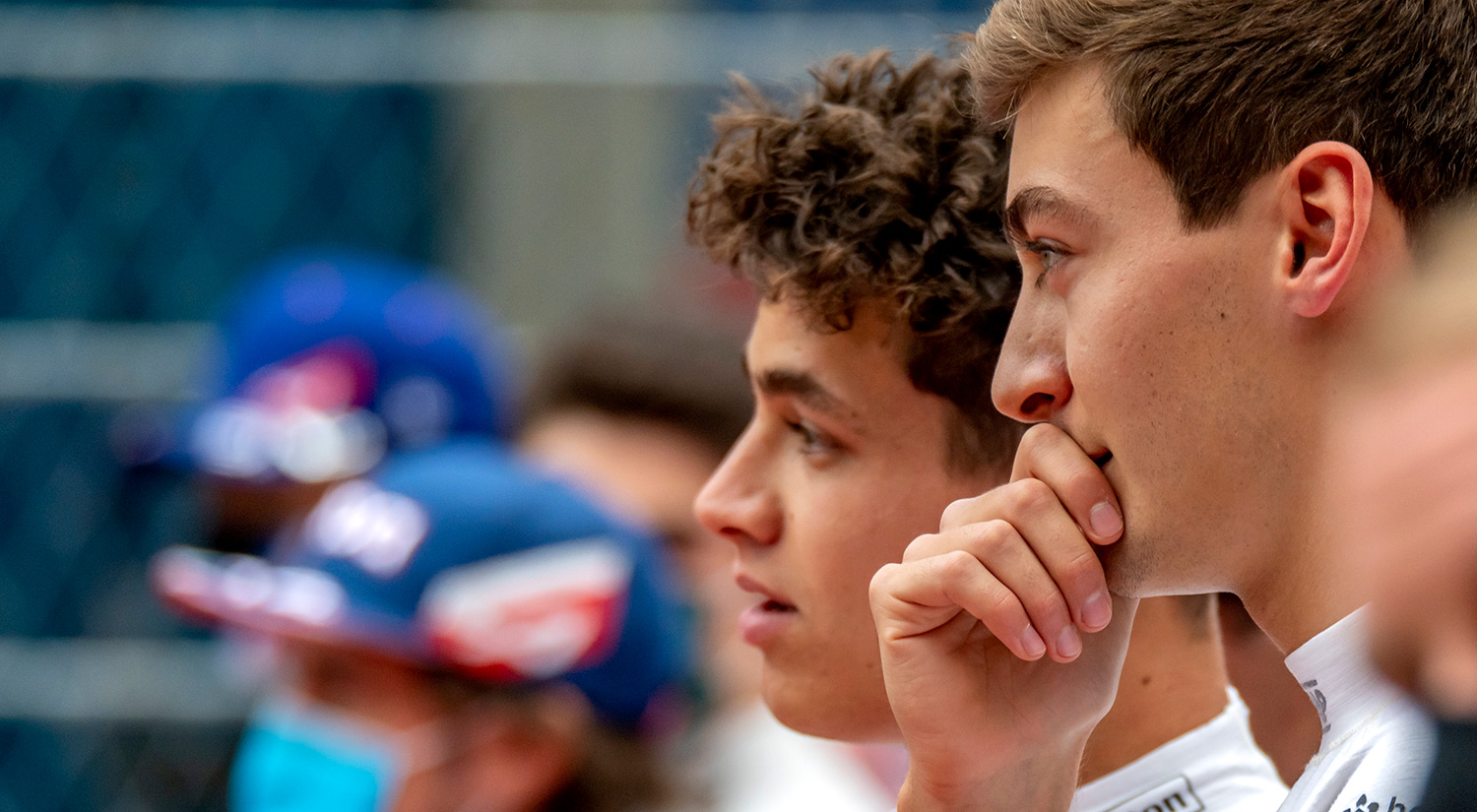 Lando Norris & George Russell, Sochi, 2021