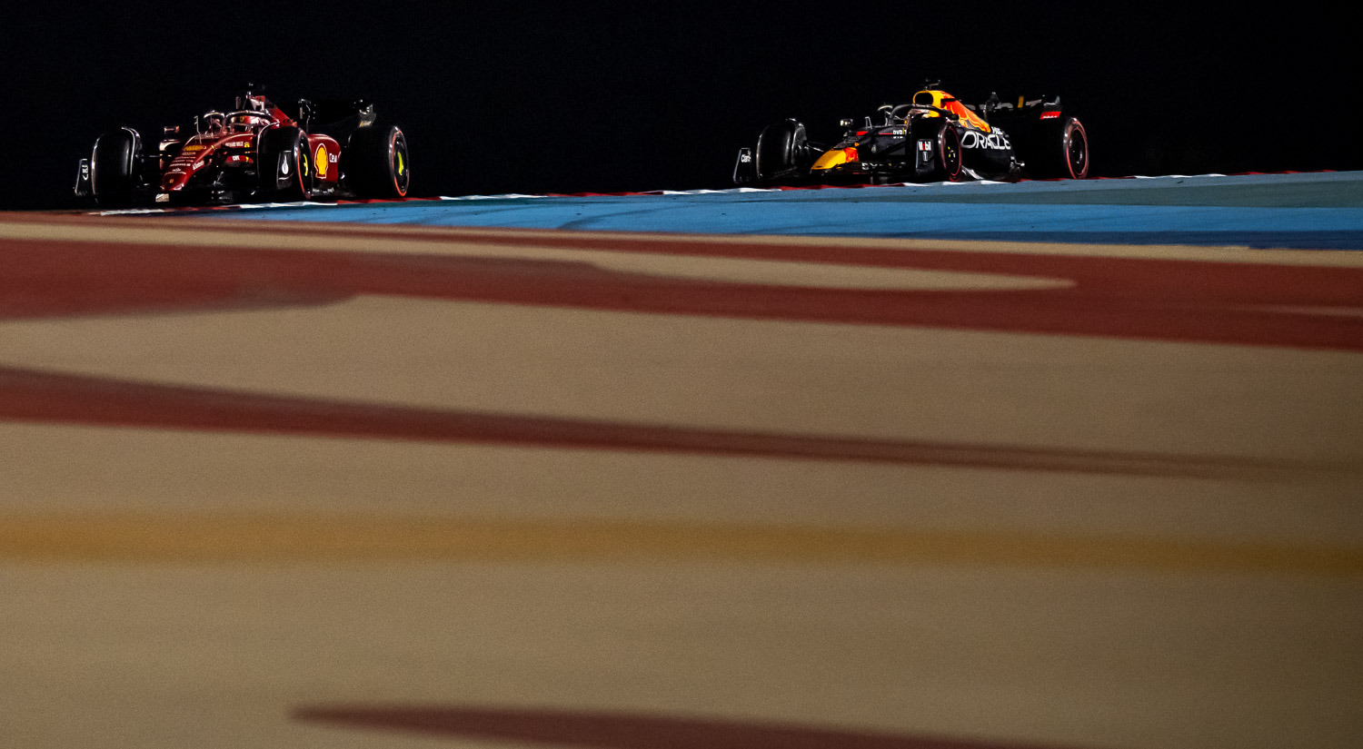 Charles Leclerc and Max Verstappen, Bahrain International Circuit, 2022