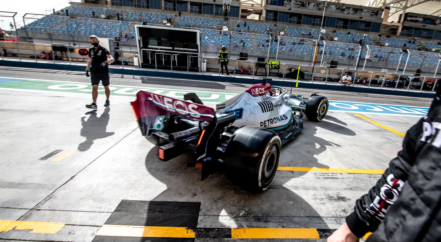 George Russell - Mercedes AMG Petronas, Winter Testing, Bahrain International Circuit, 2022