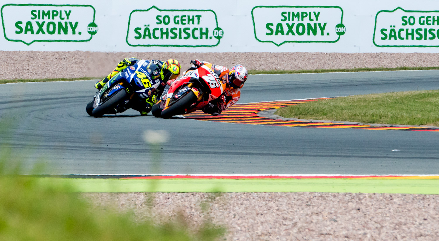 Valentino Rossi - Yamaha &  Dani Pedrosa - Honda, Sachsenring, Germany, 2015